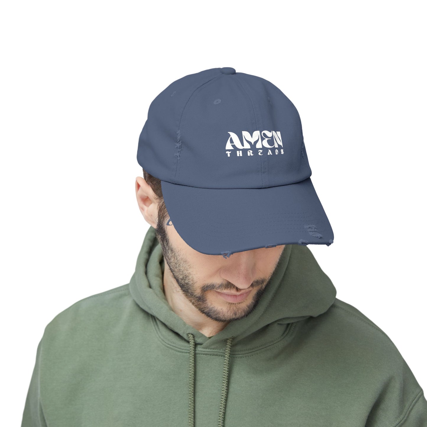 AMEN THREADS UNISEX DISTRESSED HAT