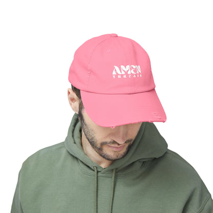 AMEN THREADS UNISEX DISTRESSED HAT