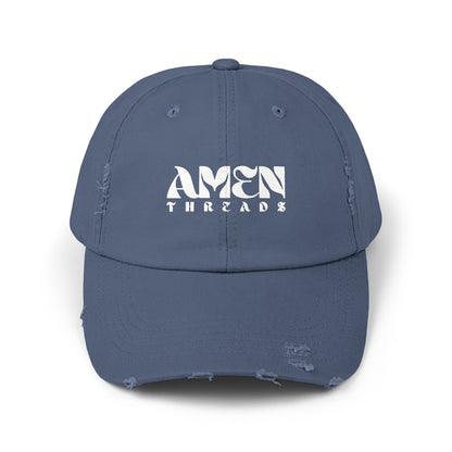 AMEN THREADS UNISEX DISTRESSED HAT