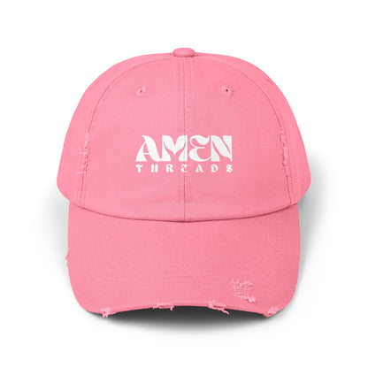 AMEN THREADS UNISEX DISTRESSED HAT