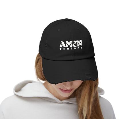 AMEN THREADS UNISEX DISTRESSED HAT