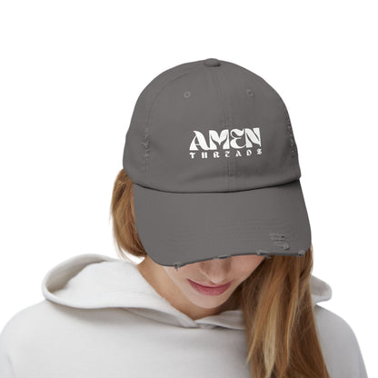 AMEN THREADS UNISEX DISTRESSED HAT